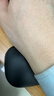 山业 人体工学果冻硅胶腕托 鼠标垫护腕 纯色手腕垫手托 柔软可水洗 游戏办公 BK 黑色 实拍图