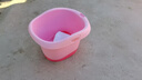 世纪宝贝（babyhood）Baby熊浴桶 儿童泡澡桶 婴儿游泳桶 加大加厚宝宝浴盆 310粉 实拍图