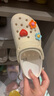 CROCS卡骆驰厚底云朵洞洞鞋时尚百搭户外沙滩鞋女鞋|206750 骨白色-2Y2(含智必星) 36 /37(230mm) 实拍图