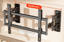 幕后英雄超薄大承重嵌入式电视伸缩挂架 50-90英寸电视支架壁挂墙架适用海信TCL创维小米等 不挡插座音响 实拍图