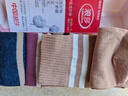 浪莎袜子女秋冬中筒袜抗起球纯棉袜条纹黑色长筒袜女士长袜 实拍图
