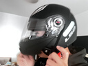LS2双镜片揭面盔电动摩托车头盔男女高清耐磨赛车四季通用 FF370 哑黑 XXXL（建议61-62头围） 实拍图