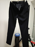 利郎抗静电加绒休闲裤男冬季男裤加绒加厚2025新款远红外发热弹力裤子 黑色（G5DXK81501） 27 (实物尺码31.5码) (170/80A) 实拍图