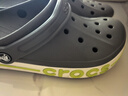 卡骆驰洞洞鞋贝雅卡骆班轻便耐磨一脚蹬休闲鞋|205089 石板灰/青柠绿-0GX 43 (270mm) 实拍图