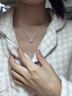 Fanci星点项链白色款轻奢高级感女银吊坠锁骨链新年礼物送女友 实拍图