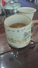 青花汝窑茶杯水杯陶瓷带盖茶水分离可定制送礼家用高档办公马克杯 汝窑千里江山-办公杯 实拍图