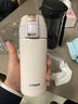 虎牌（TIGER）时尚清新保温杯（直饮盖+吸管盖） MMT-B35C-PV 奶白色 350ml 实拍图