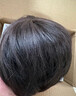 佰丝堂假发女短发全头套式短直发中老年妈妈整顶发套真发混丝（自然黑） 实拍图