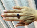 米莱珠宝 坦桑石戒指 18k金镶钻石 椭圆形坦桑蓝色宝石戒指女 15个工作日高级定制3.21克拉5A级 晒单实拍图