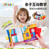 jollybaby躲猫猫布书可啃咬婴儿可咬新生儿撕不烂婴儿玩具0-1岁幼儿撕撕书 【躲猫猫系列】新款爸妈布书 实拍图