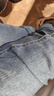 真维斯（JEANSWEST）牛仔裤男2025秋冬柔软棉弹修身小脚裤潮流时尚印花男长裤中蓝33 实拍图