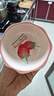 家用网红爆款餐具高颜值小清新随机釉下彩水果4.5英寸多角味碟 草莓蘸料碟 1个装 实拍图