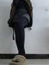 茉寻杨颖同款棉裤袜女秋冬季保暖秋裤打底裤连裤袜烟灰色连脚厚绒 实拍图