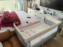 coolbaby婴儿床可调高度可移动拼接床多功能折叠新生儿宝宝床灰色基础款 实拍图