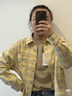 优衣库女装法兰绒衬衫/格纹格子长袖衬衣25秋冬新款485263 41 杏黄色 L 实拍图