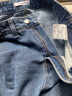 真维斯（JEANSWEST）牛仔裤女2025秋季高腰阔腿裤垂感时尚宽松女士长裤子女深蓝色XL 实拍图