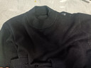 恒源祥100纯色羊毛绒衫羊毛衫男半高领秋冬季长袖套头宽松毛衣男打底衫 黑色半高  100%不起球不掉色 L 170/84A 建议穿120-140斤 实拍图