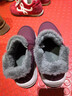 足力健老人鞋加绒羊毛靴中老年防寒保暖雪地靴棉鞋冬季女鞋 8689K酒红39 实拍图