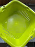 茶花洗菜篮沥水篮滤水筛双层两用果蔬沥水筛滤水筐水果盘大中号可选 绿色 大号1160 实拍图