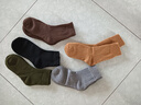 【秋冬必备】纯色中筒棉袜男女袜子加厚冬季加绒保暖袜子 出厂价-混色【5双装】 均码 实拍图