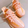 阿迪达斯yeezy350全透火山橙椰子透气男女休闲鞋GW2870 44.5 实拍图