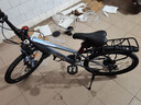 凤凰山地自行车男女变速山地车碟刹青少年儿童自行车学生单车 星际 蓝灰【变速】后座+LED灯+辐条轮 22寸【适合130-170cm】 实拍图