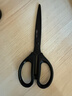 得力（deli）【超级爆款】得力(deli)180mm黑刃防锈剪刀  办公家用生活手工剪纸刀 办公用品 黑色6009-S 实拍图