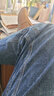 真维斯（Jeanswest）牛仔裤男秋冬季新款直筒宽松休闲长裤男弹力高端百搭阔腿裤子男 蓝色 602 34 (2尺7) 实拍图