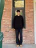 卡图弛cleanfit黑色重磅圆领卫衣男秋季美式复古痞帅长袖内搭打底衫上衣 黑色 XL 实拍图