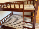 美念胡桃木儿童上下床实木高低床双层床上下铺床两层木床子母床 胡桃色【爬梯款】床+床垫+书架+双抽 上铺宽140cm下铺宽160cm 实拍图