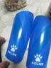 卡尔美（KELME）足球护腿板比赛训练护小腿减震加厚插板专业护具 蓝色 L 实拍图