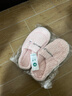 福虹辰2024新款踩屎感棉拖鞋女士厚底防滑冬季外穿居家情侣保暖学生男 粉色(竖条小兔) 38-39 适合37-38 实拍图