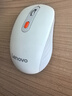 联想（Lenovo）无线蓝牙双模鼠标  便携办公鼠标 人体工程学设计 适用台式机一体机笔记本平板Howard白色 实拍图