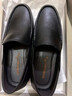 红蜻蜓休闲鞋男秋冬透气软底商务一脚蹬男士休闲鞋皮鞋WTA7423黑色43 实拍图