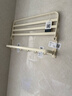 四季沐歌奶油风太空铝毛巾架免打孔浴室置物架卫生间浴巾架五金挂件套装 【加厚升级款】58CM浴巾架 实拍图