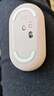 罗技（Logitech）时尚系列 PEBBLE鼠标 无线蓝牙鼠标 办公静音鼠标 女性鼠标对称鼠标 鹅卵石造型 玫瑰粉 实拍图
