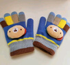 爱宝适婴儿手套冬季1-3岁宝宝全指保暖针织儿童五指手套 灰汽车T056 实拍图