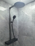 科勒（KOHLER）恒温花洒可升降淋浴器花洒套装二出水三出水恒温淋浴柱 【晨汐雨神SH10】三出水淋浴柱37963-灰色 实拍图