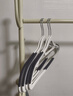 JEKO&JEKO宽肩衣架无痕防滑晾衣架子衣服架挂衣架衣撑子白灰色20只装 实拍图