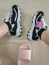 斯凯奇（Skechers）女鞋秋冬小白鞋蕾丝休闲运动熊猫鞋黑色增高厚底老爹鞋11959 黑色/白色/BKW 37 实拍图