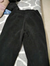 浪莎加绒裤女棉裤外穿2025冬季加厚灯芯绒妈妈裤直筒雪尼尔防风保暖裤 黑色【超厚北极一体绒】 2XL 【105-120斤】 实拍图