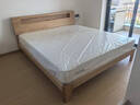 源氏木语全实木床北欧风小户型卧室家具橡木床现代简约主卧1.5m1.8m双人床 原木色低铺夜光床斜靠版【橡木】 1800mm*2000mm  框架结构 实拍图