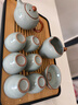 汝窑功夫茶具套装高档泡茶天青色茶壶茶杯家用办公室泡茶 9头天青汝窑西施壶+茶盘 实拍图