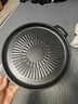 麦饭石烤肉盘家用不粘锅铁板烧韩式烤肉锅电磁炉卡式炉户外烤盘 太阳花烤盘28cm 实拍图
