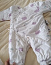 童泰新生婴儿衣服连体衣秋冬加厚夹棉初生宝宝蝴蝶衣爬服 黄色 59cm 实拍图
