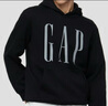GAP男女装2025秋季新款logo印花抓绒宽松套头连帽衫卫衣786923 黑色 M (170/92A) 亚洲尺码 实拍图