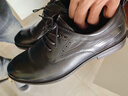 意尔康男鞋圆头商务正装鞋春秋单鞋系带皮鞋德比婚鞋 53449W 黑色 41 实拍图