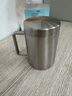 美厨（maxcook）316不锈钢水杯 双层泡茶杯口杯儿童学生带盖手柄400ml  MCB1112 实拍图