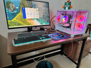 新颜值主义电脑桌电竞桌实木书桌家用台式办公桌学习桌写字桌工作台长条桌子 【22MM特厚面板】120*60cm胡桃色 实拍图