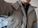 至唯美式复古冬季三防重磅boxy短款连帽PU皮棉衣外套男潮流保暖棉服男 卡其色 XL 【推荐125-145斤】 实拍图